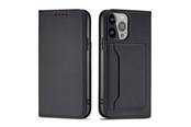 Mobil - Deksel og etui - Hurtel Magnet Card Case for Samsung Galaxy S23+ Flip Cover Wallet Stand Black - 5907769351532
