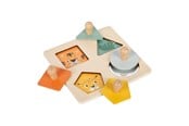 Puslespill - Small Foot - Wooden Shapes Montessori Puzzle FSC - 12769