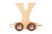 Babyleker - Small Foot - Wooden Letter Train - Y - 12 pieces - 7484-display12