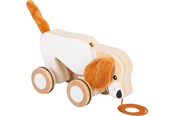 Babyleker - Small Foot - Wooden Sled Dog with Crinkly Ears - 12562