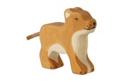 Treleker - Holztiger Wooden Lion Small - 80141
