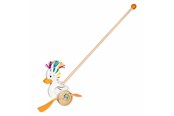 Babyleker - Goki Wooden Push Toy Duck Lou - 54848