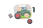 Babyleker - Johntoy Fien & Teun Wooden Tractor Puzzle - 80171