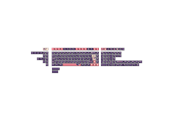 Tastatur - Keychron PBT Full Keycap Set Lunar Witch - Tastehetter - Nordisk - Lilla - PBT-112-BO