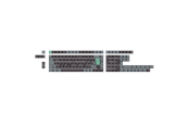 Tastatur - Keychron PBT Full Keycap Set Hacker Mint - Tastehetter - Nordisk - Svart - T62