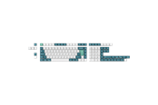 Tastatur - Keychron PBT Full Keycap Set White Mint - Tastehetter - Nordisk - Hvit - T63