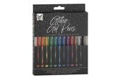 Skrive- & Tegneverktøy - Creative Craft Group Gel Pens Glitter 12 pcs. - CR7044/GE