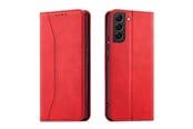 Mobil - Deksel og etui - Hurtel Magnet Fancy Case for Samsung Galaxy S23+ Flip Cover Wallet Stand Red - 9145576271490