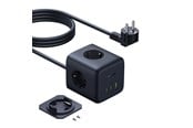 Strømkabel (ekstern) - Baseus EnerFill FA11 67W Power Strip USB-A + USB-C Cube + 3 x EU Socket 1.5m - Black - E00082100123-00
