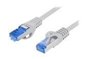 Nettverkskabel - Lanberg patch cable - 1 m - grey RAL 7035 - Blå - 1m - PCF6A-10CC-0100-S