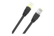 Nettverkskabel - Unitek patch cable - 3 m - black - Svart - 3m - C1811EBK