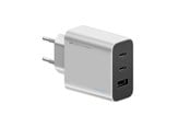 Mobil - Adaptere og ladere - CUKTECH 65W GaN 2xUSB-C 1xUSB-A Wall Charger - Grey - CUK0A15CEUSL