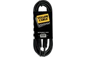Lydkabel - Yellow Cable G63D - 1/4" støpt Jack/Jack-kabel 3 meter - ECO G63D