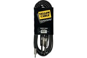 Lydkabel - Yellow Cable K07M-3 - 2 x 1/4" Jack - 3,5mm. TRS Mini-Jack-kabel 3m. - ECO K07M-3