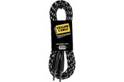Lydkabel - Yellow Cable G66DG - 1/4" støpt Jack/Jack Tweed svart kabel 6 meter - ECO G66DG