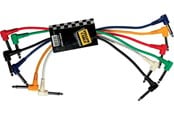 Lydkabel - Yellow Cable P030C-6 - 6 x 1/4" vinklet Jack/vinklet Jack patchkabel 30cm. - ECO P030C-6