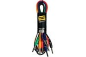 Lydkabel - Yellow Cable P090-6 - 6 x 1/4" Jack/Jack patchkabel 90cm. - ECO P090-6