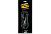 Kabelordner/Kabelstrømpe - Yellow Cable P100 - 2 x 1/4" Jack/Jack patchkabel 1m. - ECO P100