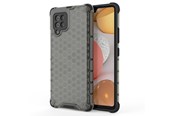 Mobil - Deksel og etui - Hurtel Honeycomb Case Armor Cover with TPU Bumper for Samsung Galaxy A42 5G Black - 5907769325175