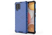 Mobil - Deksel og etui - Hurtel Honeycomb Case armor cover with TPU Bumper for Samsung Galaxy A42 5G Blue - 5907769325182