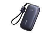 Nødlader - Baseus EnerFill FC21 Qpow 3 Ultra 10000mAh 45W Power Bank with Attached Lanyard Cable - Black Nødlader - Svart - 10000 mAh - E0027Q00