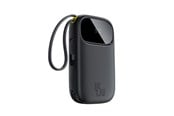 Nødlader - Baseus EnerFill FC31 10000mAh 45W Power Bank with USB-C and Lightning Cables - Black Nødlader - Svart - 10000 mAh - E0028C00