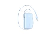 Nødlader - Joyroom JR-PR2L 10000mAh 35W Power Bank with Built-in Retractable USB-C Cable and USB-C Lanyard Cable - Blue Nødlader - Blue - 10000 mAh - JR-PR2 blue
