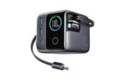 Mobil - Adaptere og ladere - Joyroom Podix JR-TRD01 GaN 140W Desktop Charger with 5 Ports and Dual Retractable Cables - Gray - JR-TRD01