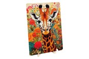 Puslespill - Creative Craft Group Wooden Puzzle Giraffe - Unique Shapes - 130 pcs. Tre - 400093