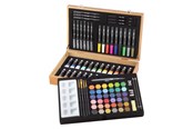 Kreative leker - Creative Craft Group Luxury Wooden Drawing Case - 92-piece - AR0926/25