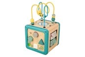 Babyleker - Playwood Wooden Activity Cube with Bead Frame - RS762