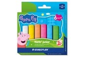 Skrive- & Tegneverktøy - Staedtler Peppa Pig sidewalk chalk 6 assorted - 2365 C6 L1