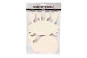 Babyleker - Creativ Company Wooden Sea Animals Crab and Whale 2pcs. - 57975