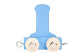 Treleker - Small Foot - Wooden Letter Train Blue - I - 12 pieces - 10359-display12