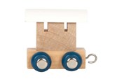 Treleker - Small Foot - Wooden Letter Train Polar - Wagon White - 12 pieces - 12569-display12