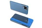 Mobil - Deksel og etui - Hurtel Clear View Case Cover for Samsung Galaxy A22 4G Blue - 5907769330704