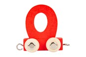 Treleker - Small Foot - Wooden Letter Train Red - O - 12 pieces - 10365-display12