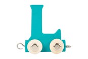 Treleker - Small Foot - Wooden Letter Train Blue - L - 12 pieces - 10362-display12