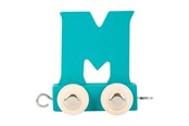 Treleker - Small Foot - Wooden Letter Train Blue - M - 12 pieces - 10363-display12