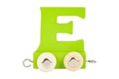 Treleker - Small Foot - Wooden Letter Train Green - E - 12 pieces - 10355-display12