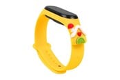 Smartklokke - Tilbehør - Hurtel Strap Xmas for Xiaomi Mi Band 3 / 4 Christmas Silicone Strap Bracelet with House - Yellow - 5907769331114