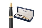 Skrive- & Tegneverktøy - Waterman Hémisphère 'The Opera Collection' Black & Gold G.T. Fountain pen M Blue ink - 2225135