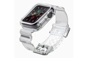 Smartklokke - Tilbehør - Hurtel Silicone Band Strap Bracelet Case Strap Light Set for Apple Watch 38mm - Black - 5907769331800