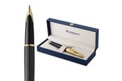 Skrive- & Tegneverktøy - Waterman Carène 'The Opera Collection' Black & Gold G.T. Fountain pen F Blue ink - 2225142