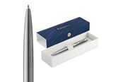 Skrive- & Tegneverktøy - Waterman Impression Stainless Steel P.T. Ballpen M Blue ink - 2225492