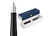 Skrive- & Tegneverktøy - Waterman Impression Black Lacquer P.T. Fountain pen F Blue ink - 2225496