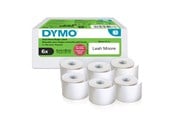 Papir, Fotopapir & Etiketter - DYMO Authentic LabelWriter Small Name Badge Labels | 41 mm x 89 mm | Self-Adhesive | 6 Rolls of 300 Easy-Peel Labels (1.800 Count) | for LabelWriter Label Makers | Made in Europe - 2234187