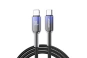 USB - Joyroom S-A42 Crystal-Clear Series 30W USB-C - Lightning cable 1.2m - black - S-A42_CL_B