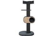 Katt - Zolux Wonderful Cat 3 Wooden Cat Tree Dark Grey 158cm - 504162GRI