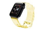 Smartklokke - Tilbehør - Hurtel Silicone Strap Bracelet Bracelet Strap Light for Apple Watch 38 / 40 mm - Yellow - 5907769332814